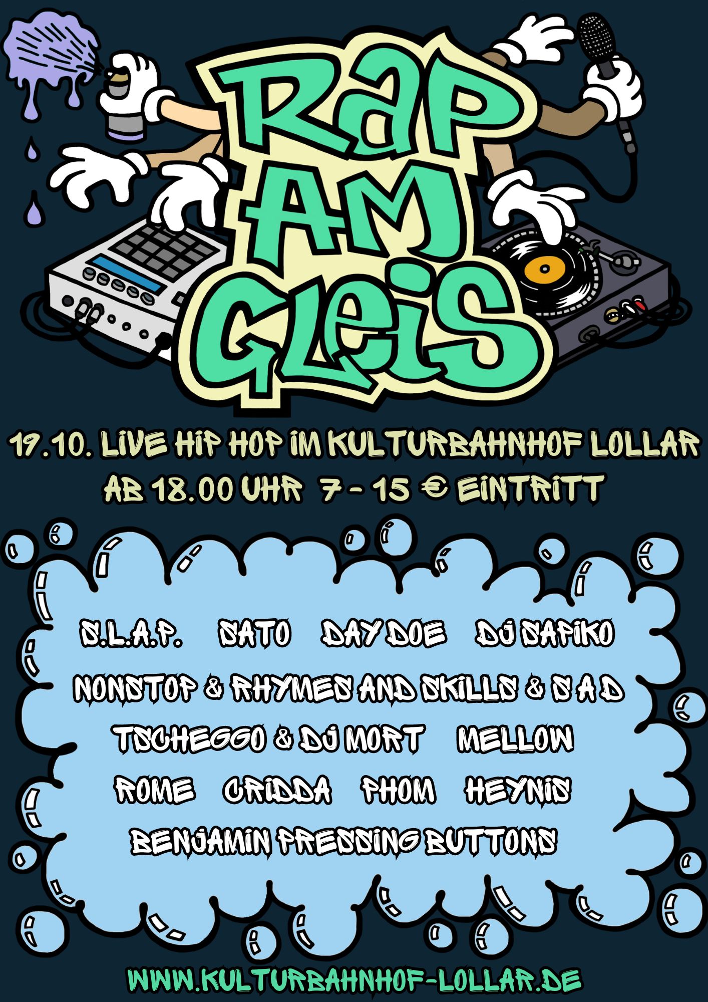 SA 19.10.24   –    RAP AM GLEIS