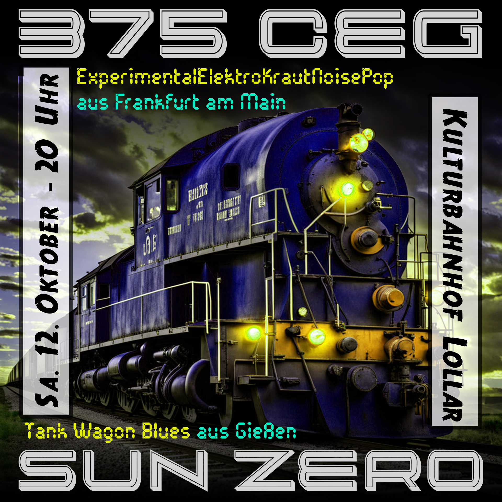 SA 12.10.24 – 375 CEG // Sun Zero // Das Öl Brennt Trio