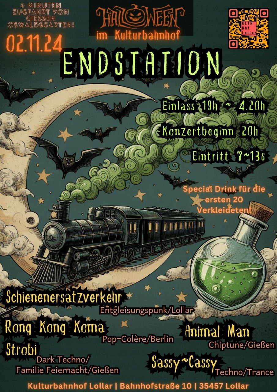 SA 02.11.2024 – 🎃 Halloween Party  im Kulturbahnhof! 🎃