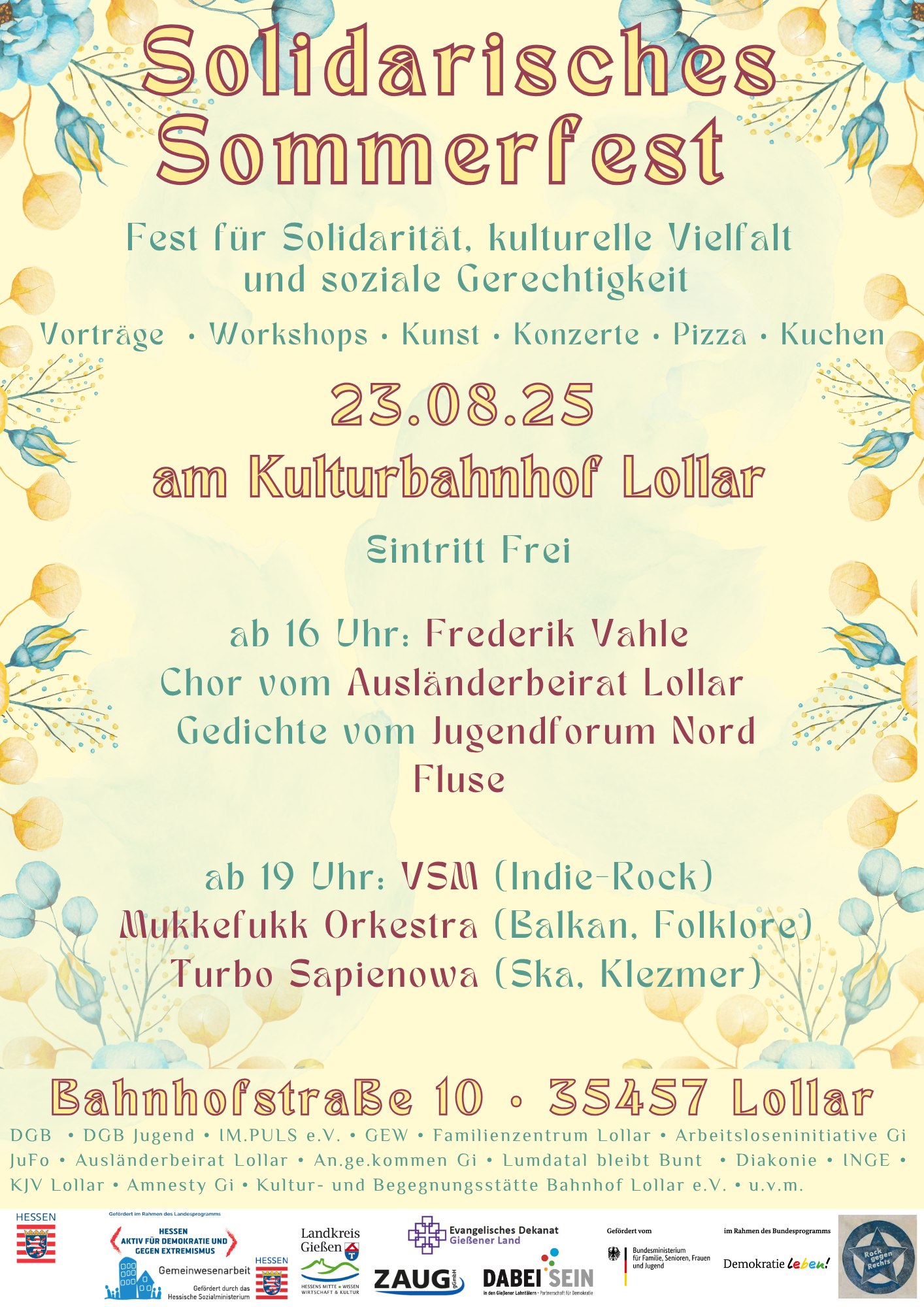 SA 23.08.25 – Solidarisches Sommerfest
