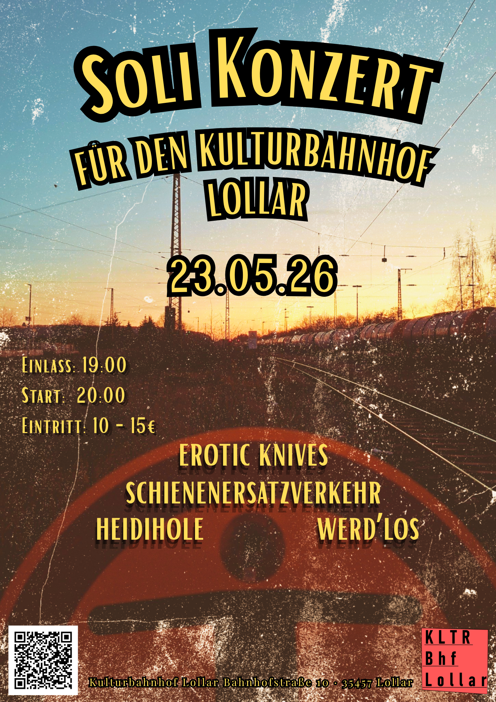 SA 23.05.26 – Soli-Konzert: HEIDIHOLE // EROTIC KNIVES // WERD’LOS // SEV